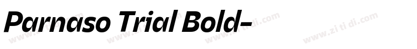 Parnaso Trial Bold字体转换